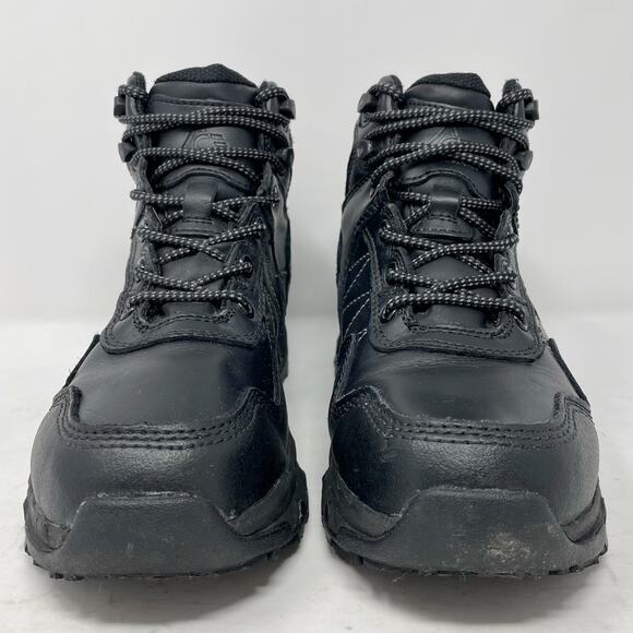 ACE Black Piston Mid Work Boots M 4.5/W 6 Shoes for Crews Slip Resistant - Picture 3 of 11